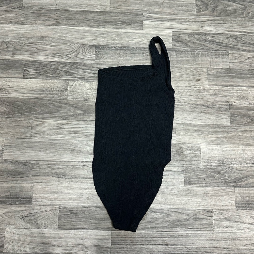 NWT Hunza G Nancy Swim One Shoulder One Piece Black - Picture 5 of 5